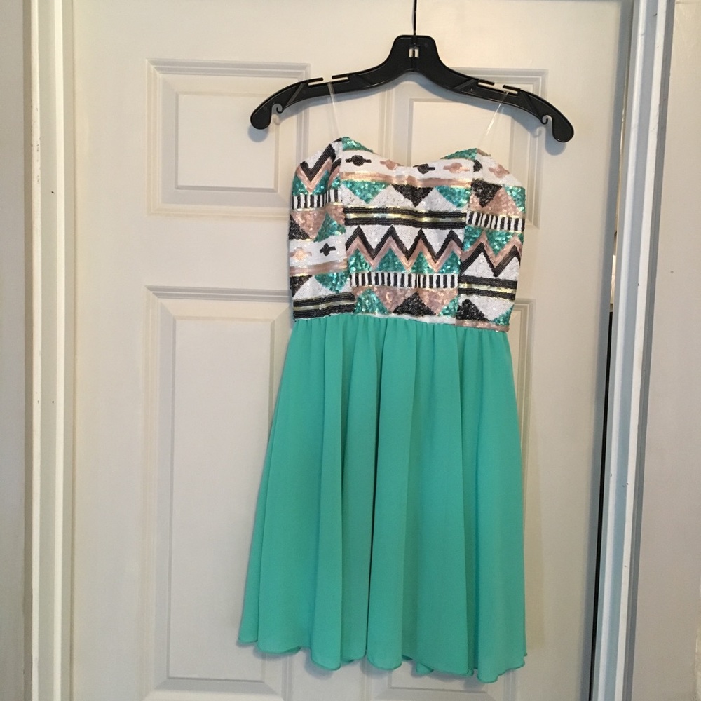 Aztec Sequin Dress